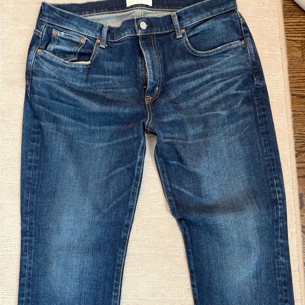 Moussy VINTAGE Dark Blue Straight Jeans